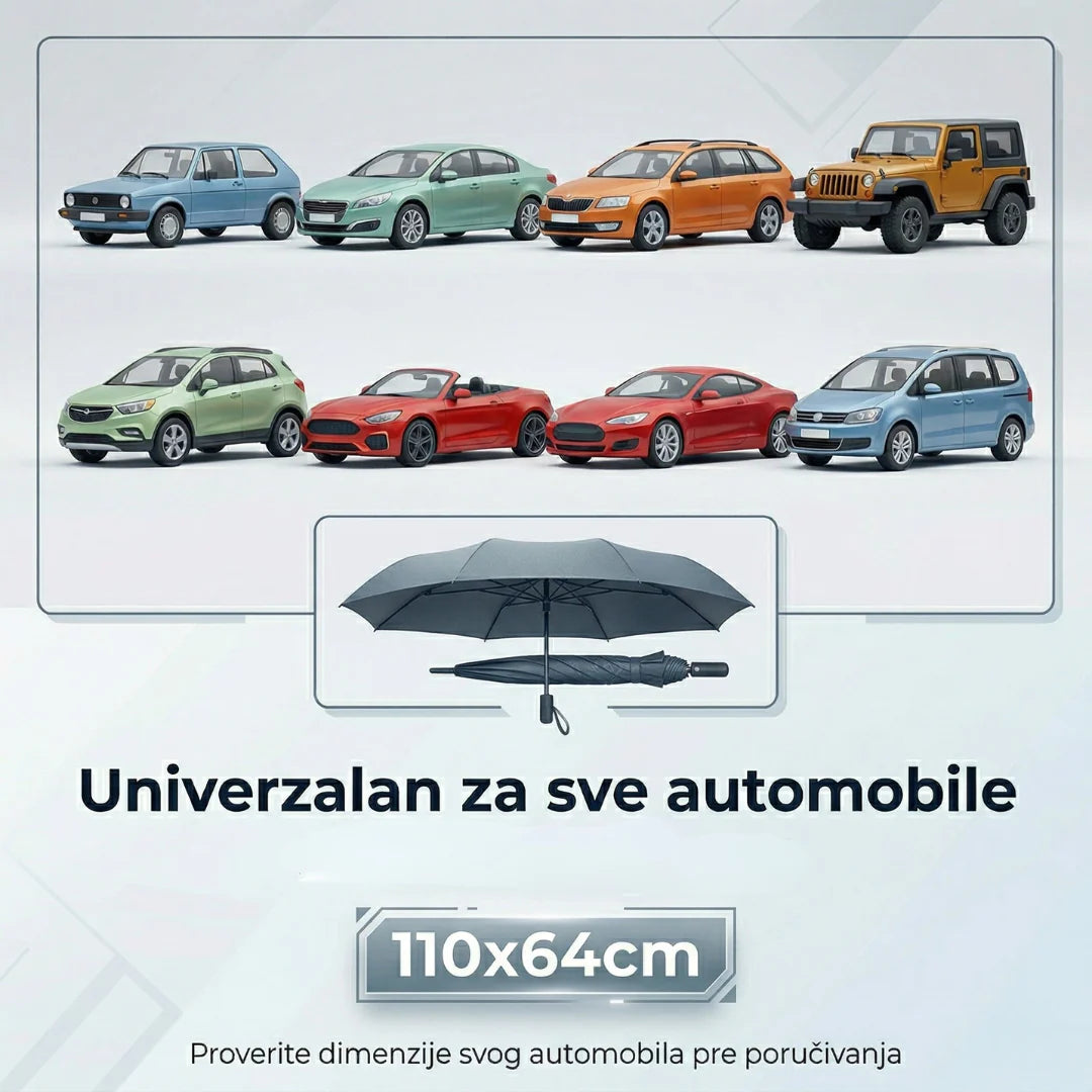 Kišobran za auto — univerzalna veličina
