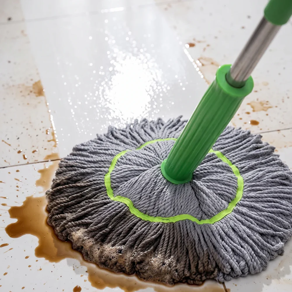 AquaClean mop — detalj rotirajuće glave